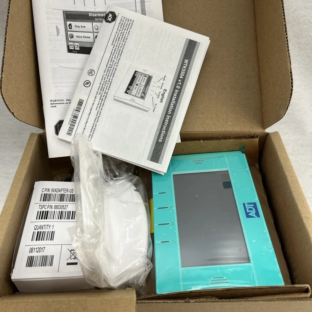 DSC WTK5504 ADT 2-Way Touchscreen Arming Station For PowerSeries NEW Open Box